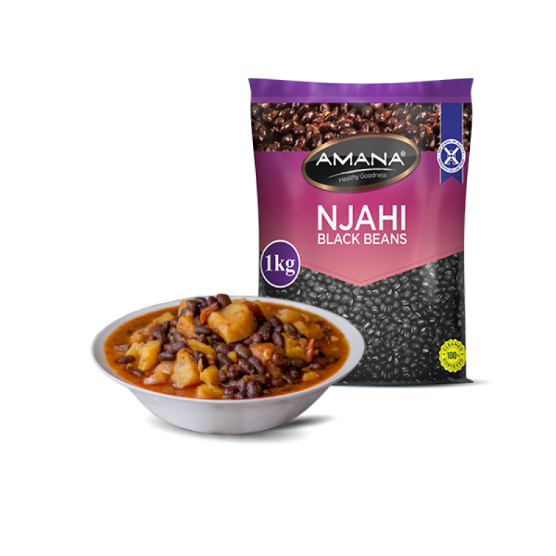 AMANA NJAHI BLACK BEANS 1 KG