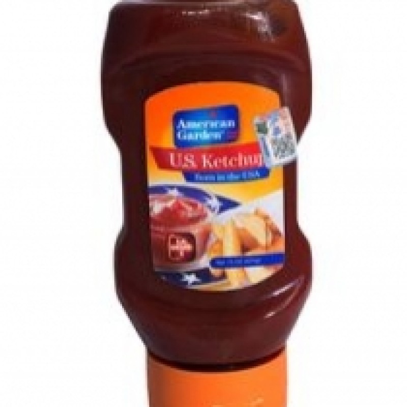 AMERICAN GARDEN TOMATO KETCHUP TOP DOWN 425G