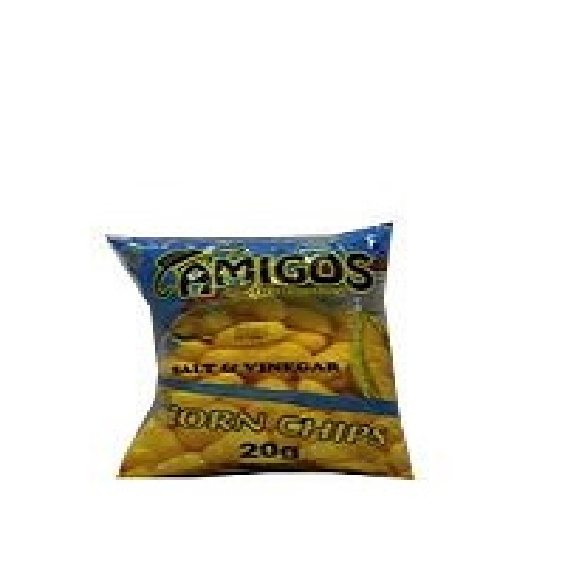 AMIGOS CORN CHIPS SALT AND VINEGAR 20G