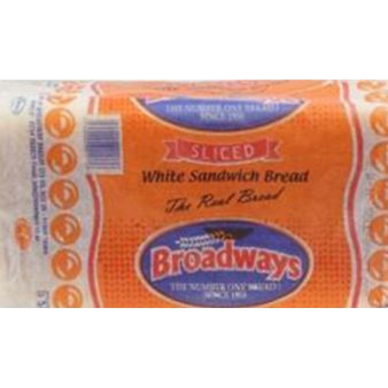 BROADWAYS WHITE BREAD 400GMS