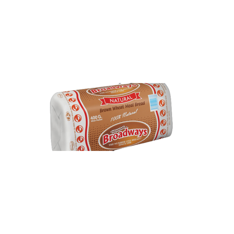 BROADWAYS NATURAL BROWN WHEAT MEAL BREAD 400G