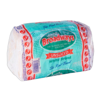 BROADWAYS WHITE UNSLICED BREAD 400GMS