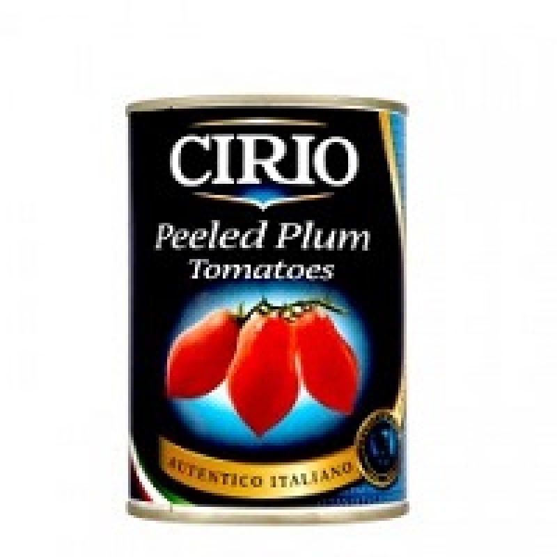 CIRIO PEELED PLUM TOMATOES 400G