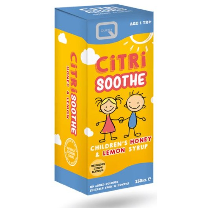 QUEST CITRI SOOTHE 150ML CHILDREN'S HONEY AND LEMON SYRUP