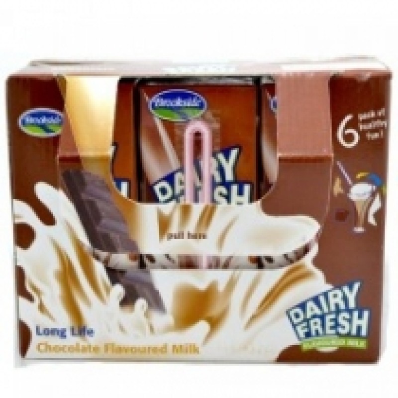 BROOKSIDE DAIRY FRESH 6 PACK CHOCOLATE FLAVOURED MILK 250ML