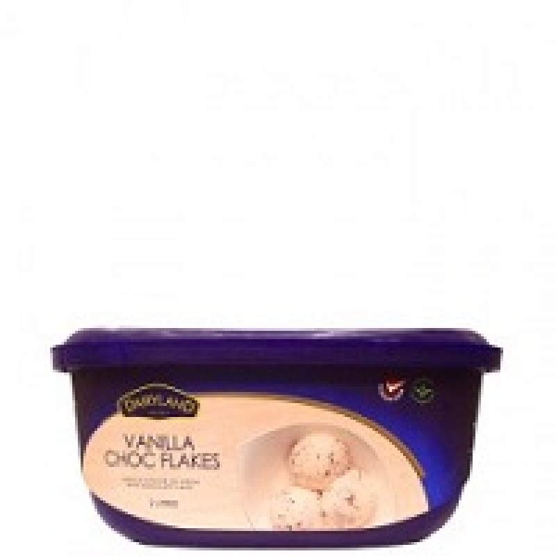 DAIRYLAND VANILLA AND CHOCO FLAKE ICE CREAM 2L	