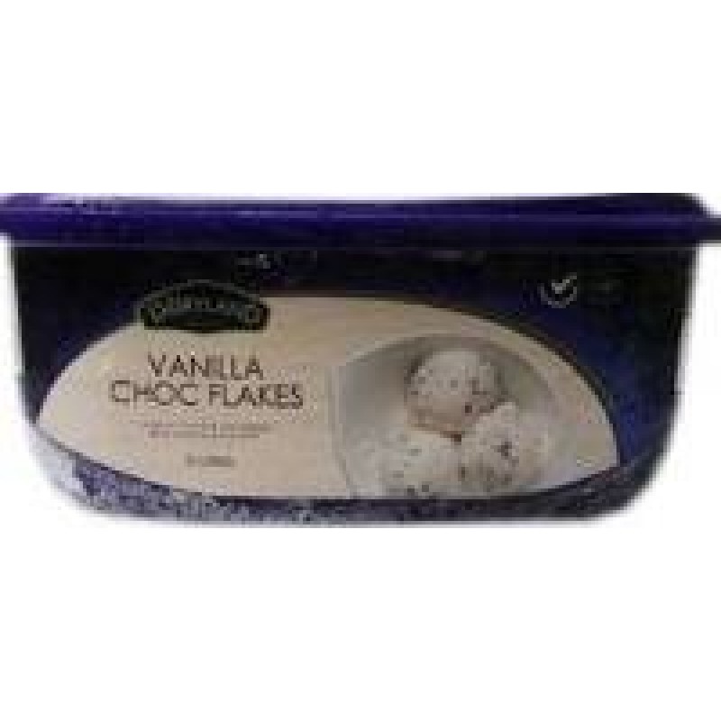 Dairyland Vanilla Choc Flakes Ice Cream 2 Litres