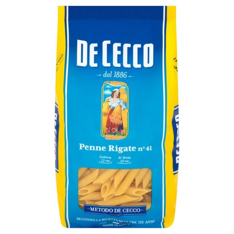 DE CECCO PENNE RIGATE PASTA 500G