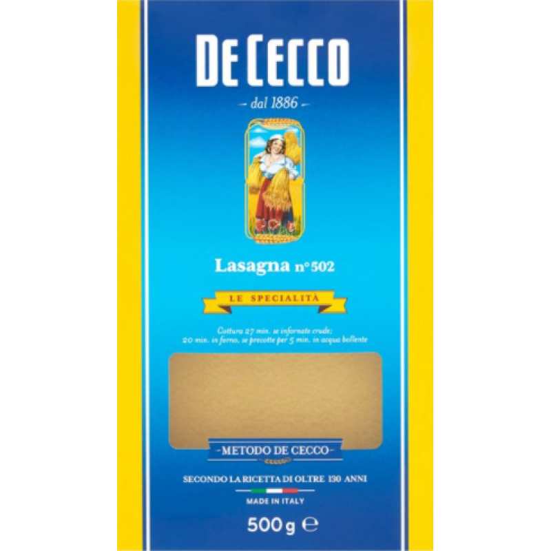 DE CECCO LASAGNA 500G