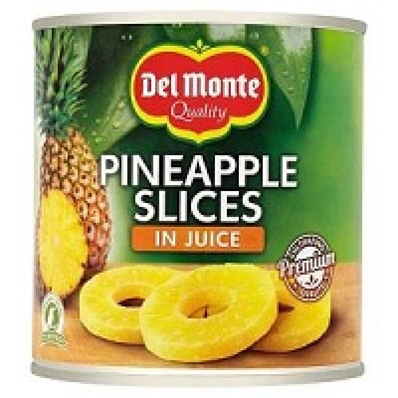 DEL MONTE SLICED PINEAPPLE IN JUICE 432G