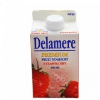 DELAMERE FRUIT YOGHURT STRAWBERRY 500ML