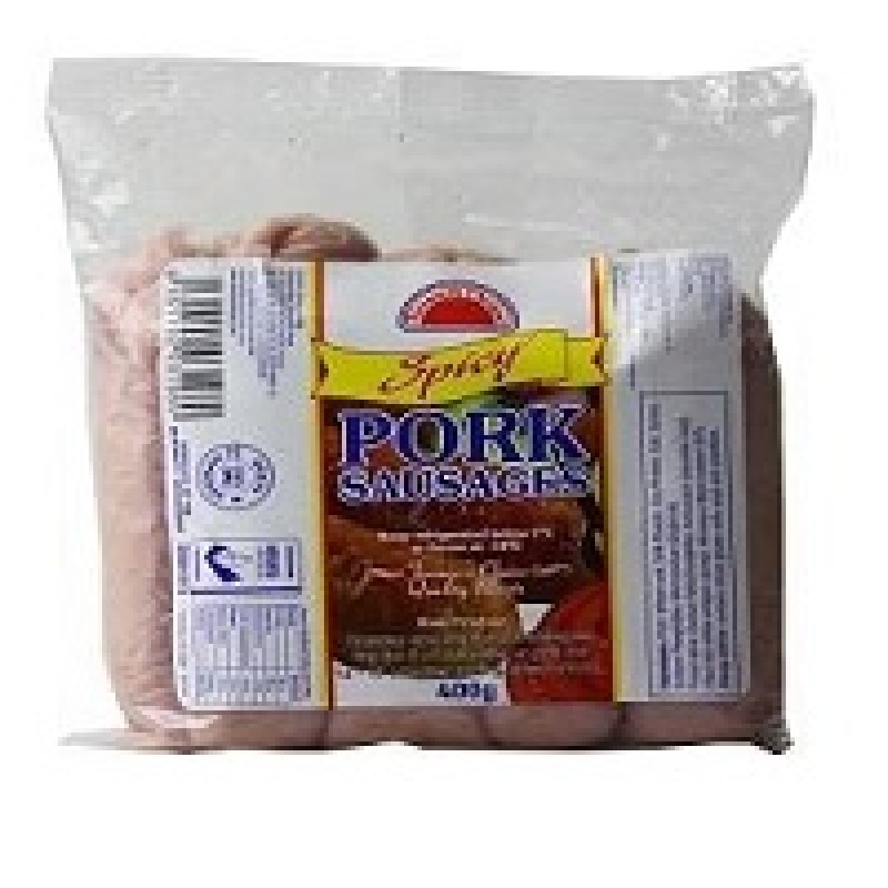 FARMERS CHOICE SPICY PORK SAUSAGES 400 G