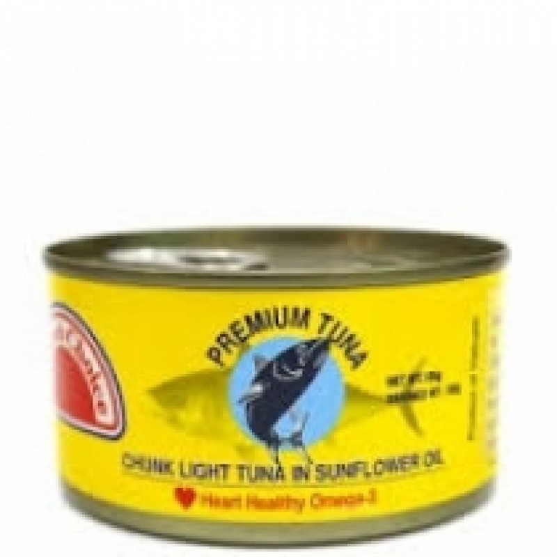 FARMERS CHOICE TUNA CHUNKS IN SUNFLOWER OIL 185G