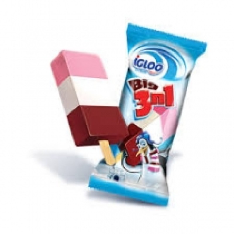 IGLOO BIG 3 IN  1 90ML ICECREAM