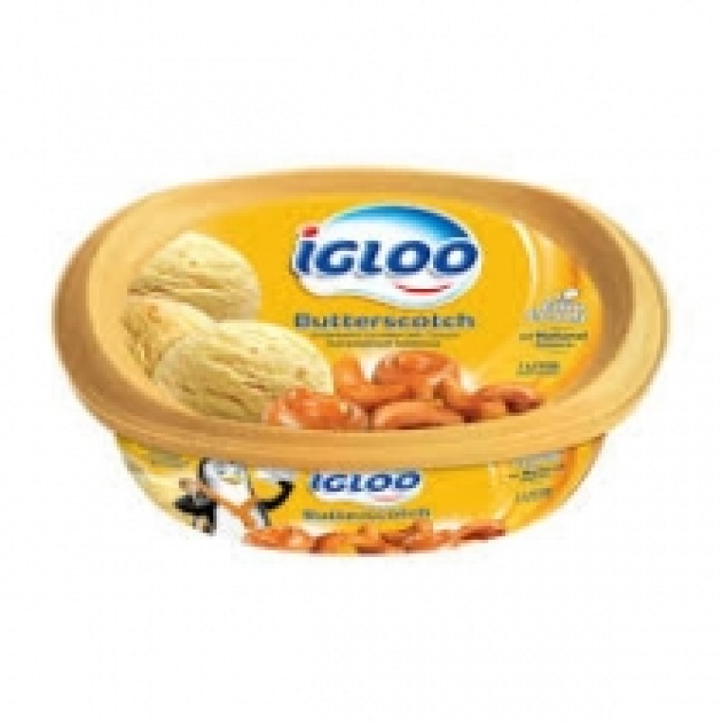 IGLOO ICE CREAM BUTTER SCOTCH 1LTR ICECREAM