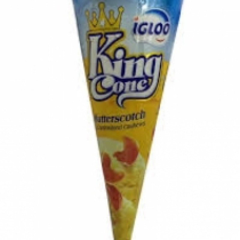 Igloo King Butter Scotch Ice Cream Cone 120ml