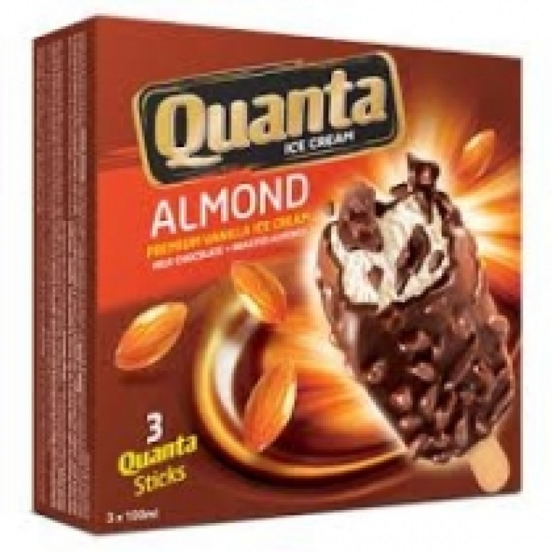 IGLOO QUANTA ALMOND STICKS 3X100 ML ICECREAM