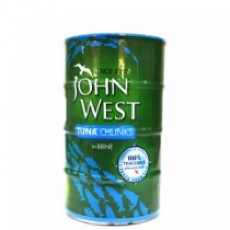 JOHN WEST 145G TUNA CHUNKS IN BRINE 4PACK