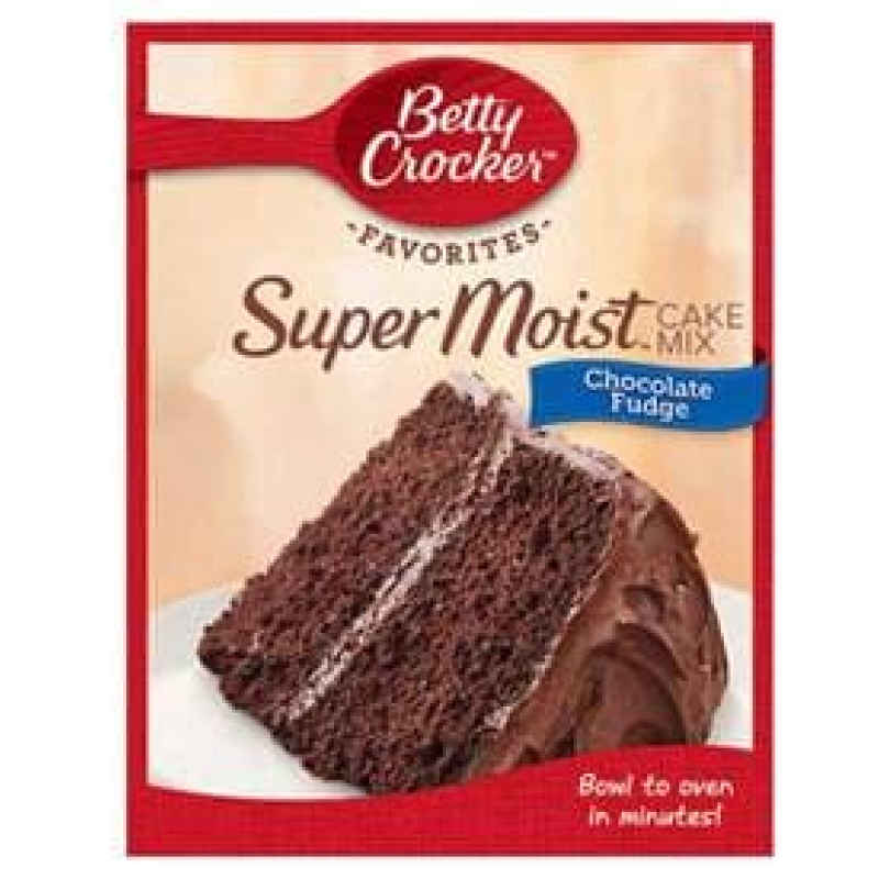 BETTY CROCKER SUPERMOIST CHOCOLATE FUDGE CAKE MIX 500G