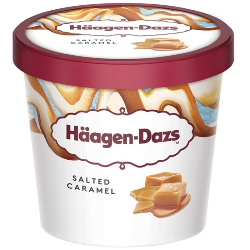 HAAGEN DAZ ICE CREAM SALTED CARAMEL MINI CUP- 100ML