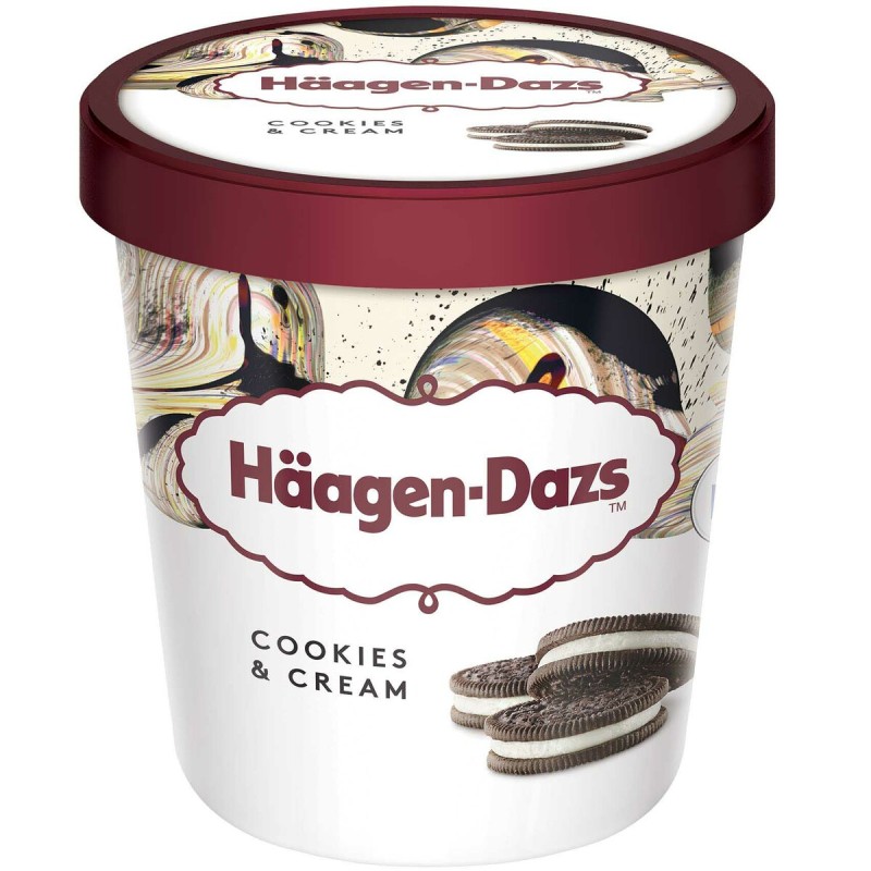 Haagen Daz Cookies & Cream Ice Cream 460ml Haagen Daz Cookies & Cream Ice Cream 460ml