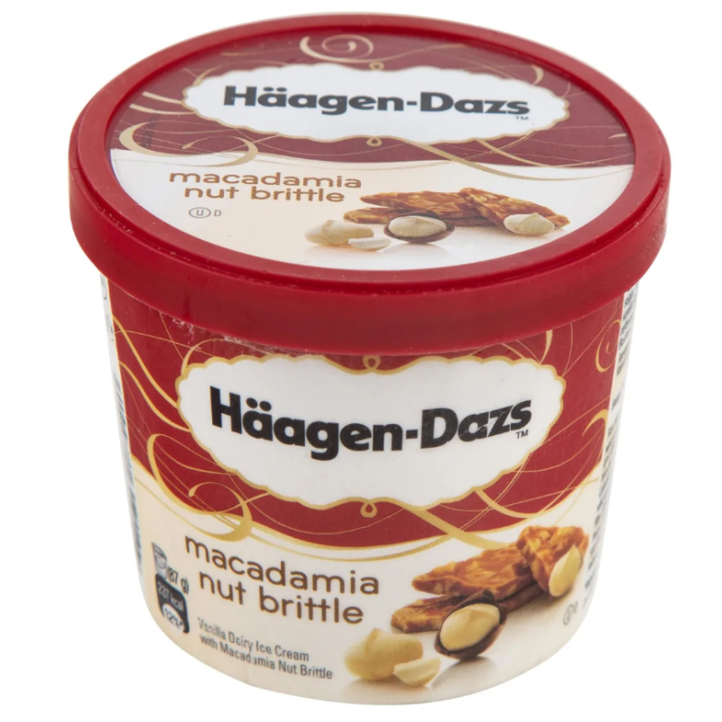 Haagen Daz Ice Cream Macadamia Nut Brittle Cup 100ml