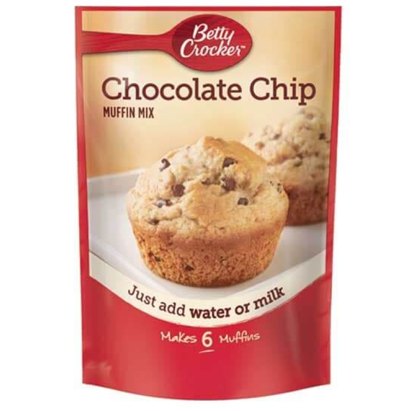 BETTY CROCKER CHOCOLATE CHIP MUFFIN MIX 496G