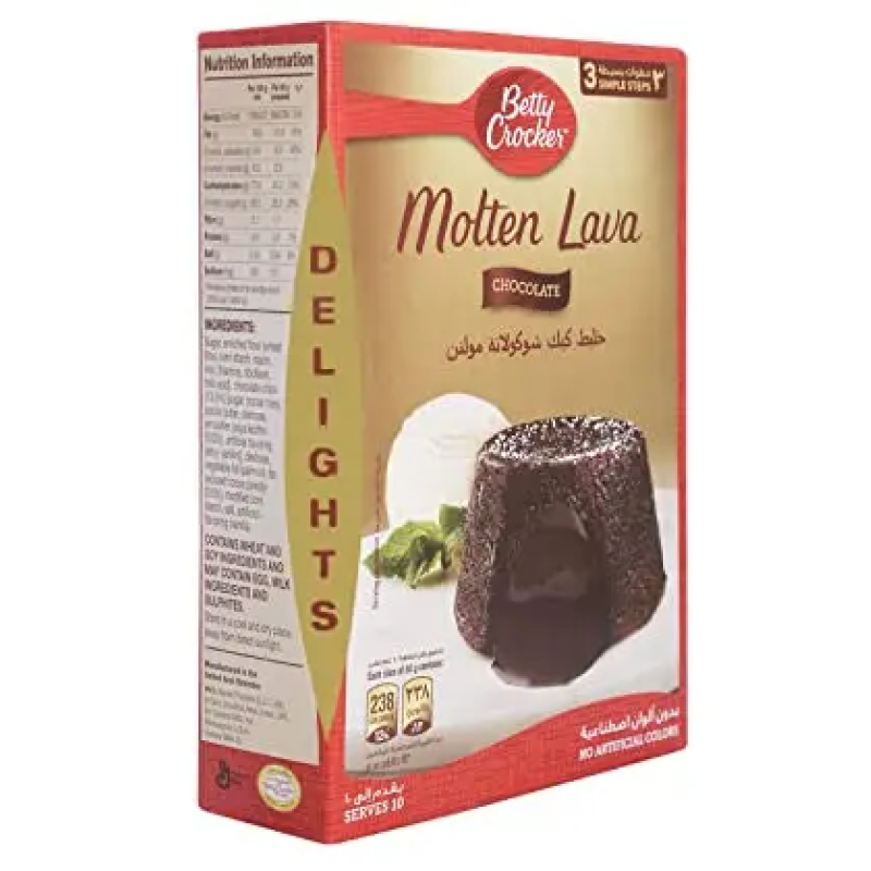 BETTY CROCKER MOLTEN LAVA CAKE MIX 400G