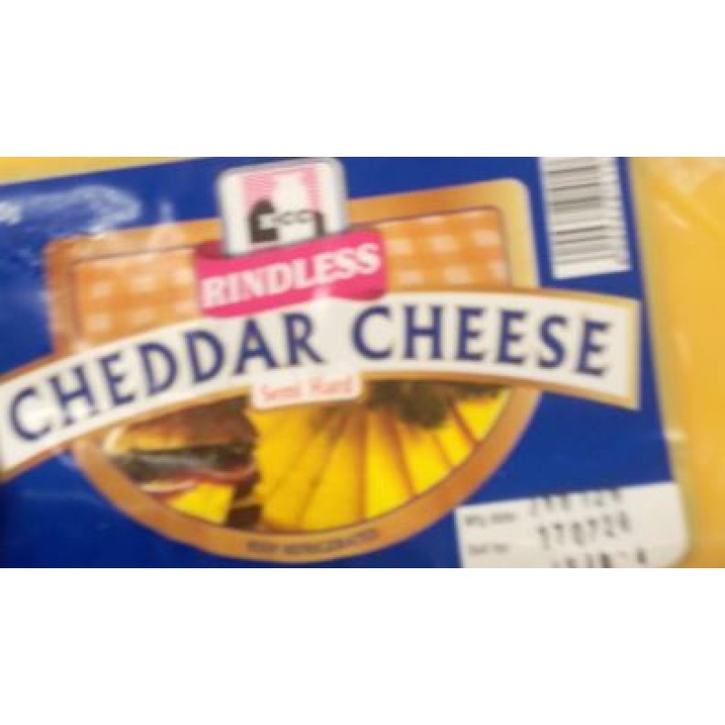 KCC RINDLESS CHEDDAR CHEESE 150G