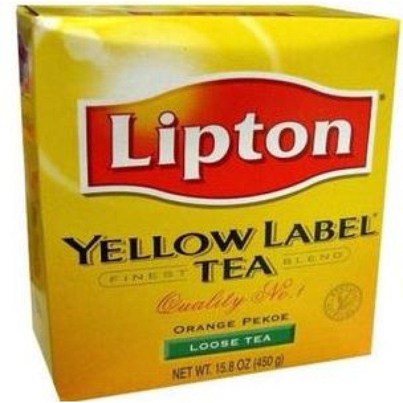 LIPTON YELLOW LOOSE TEA 200 BAGS 450G