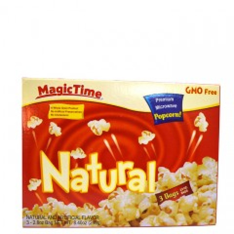 MAGIC TIME MICROWAVE NATURAL POPCORN 249G