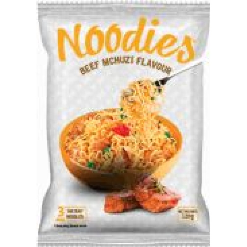 NOODIES BEEF MCHUZI FLAVOURED NOODLES 120G