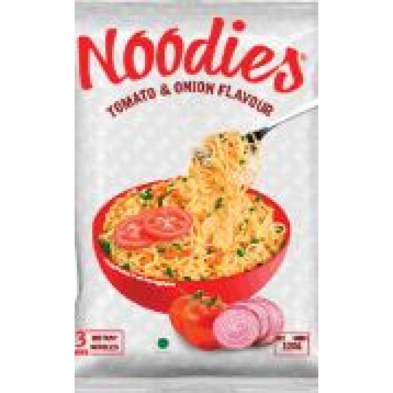 NOODIES TOMATO & ONION FLAVOURED NOODLES 120G