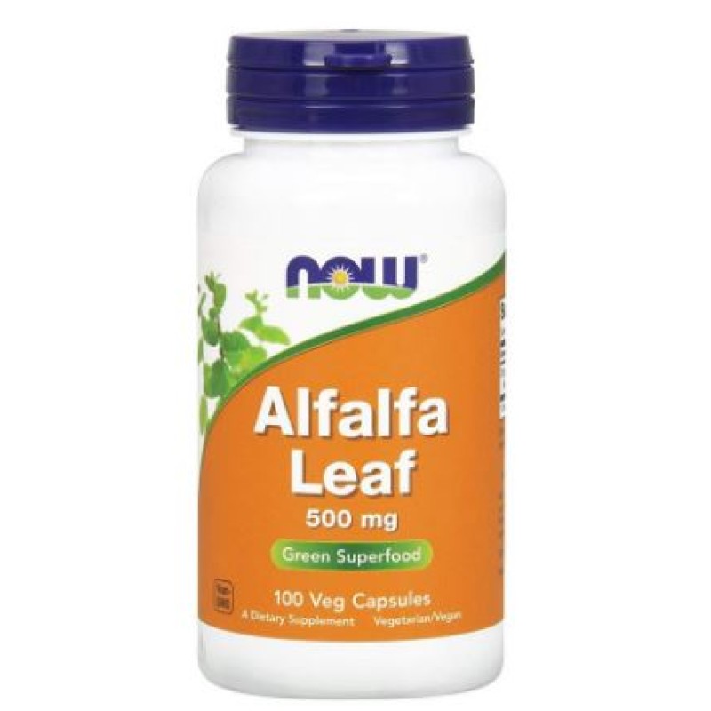 NOW ALFALFA LEAF 500MG CAPS 100'S