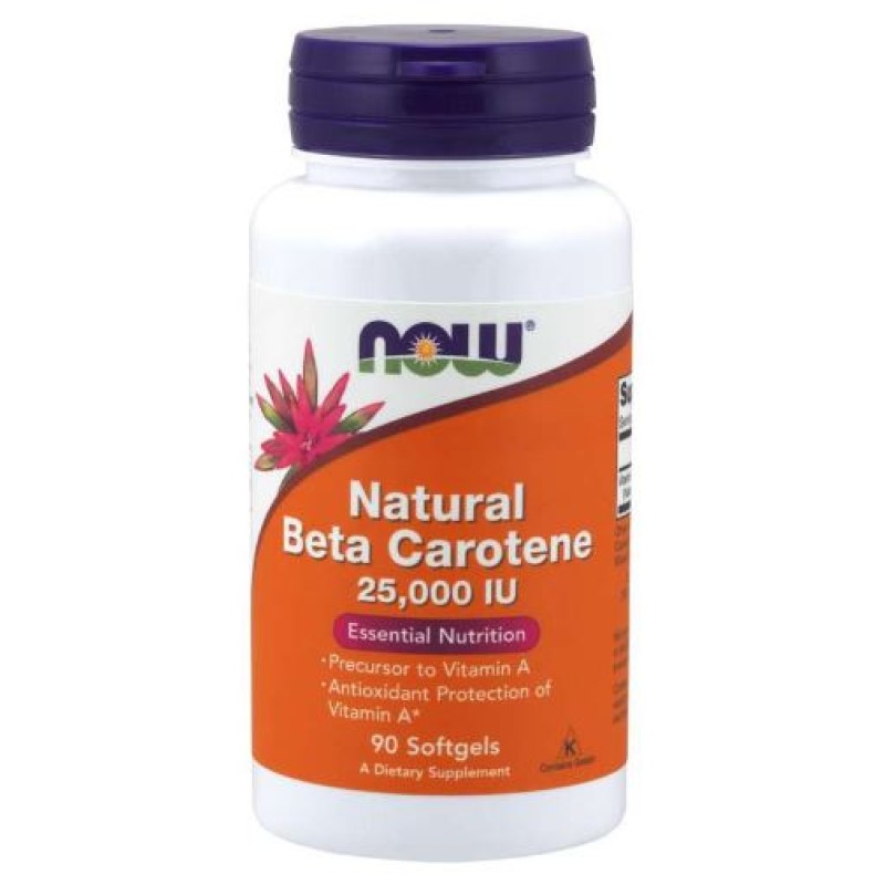 NOW NATURAL BETACAROTENE 25000 IU 90'S