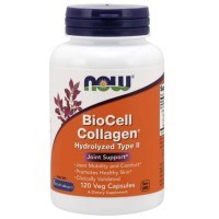 NOW COLLAGEN BIOCELL HYDROLYZED TYPE II VCAPS 120'S