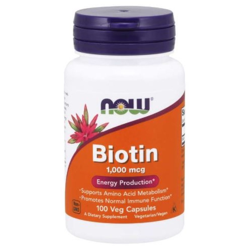 NOW BIOTIN 1000MCG CAPS 100S