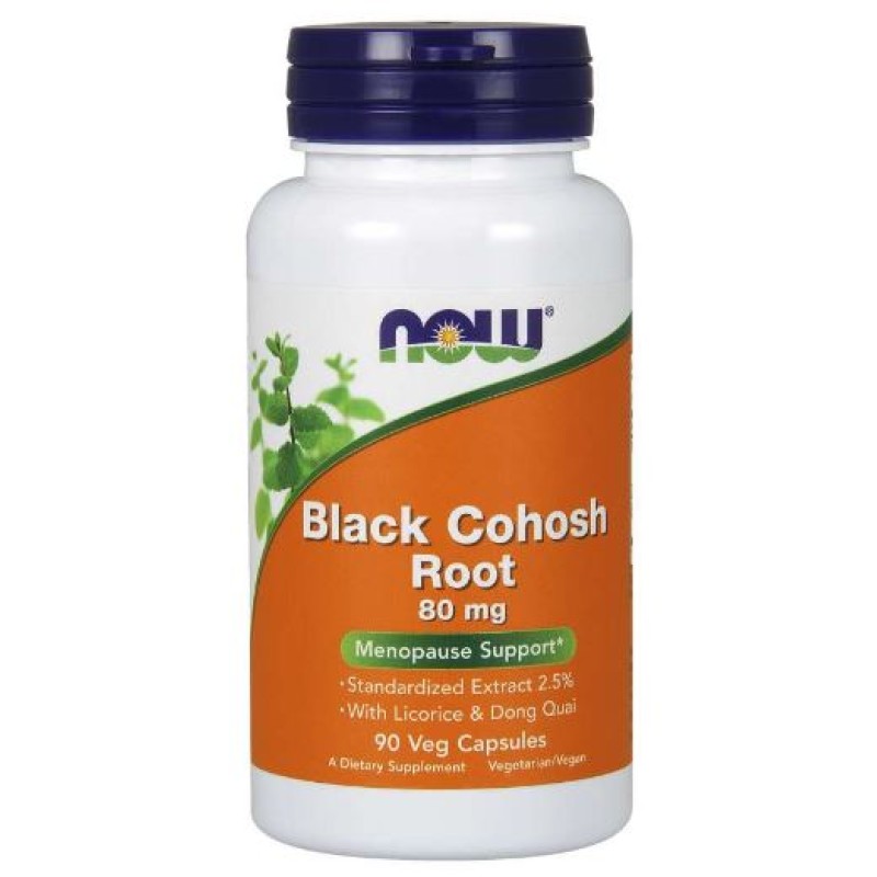 NOW Black Cohosh Root 80mg Caps 90s