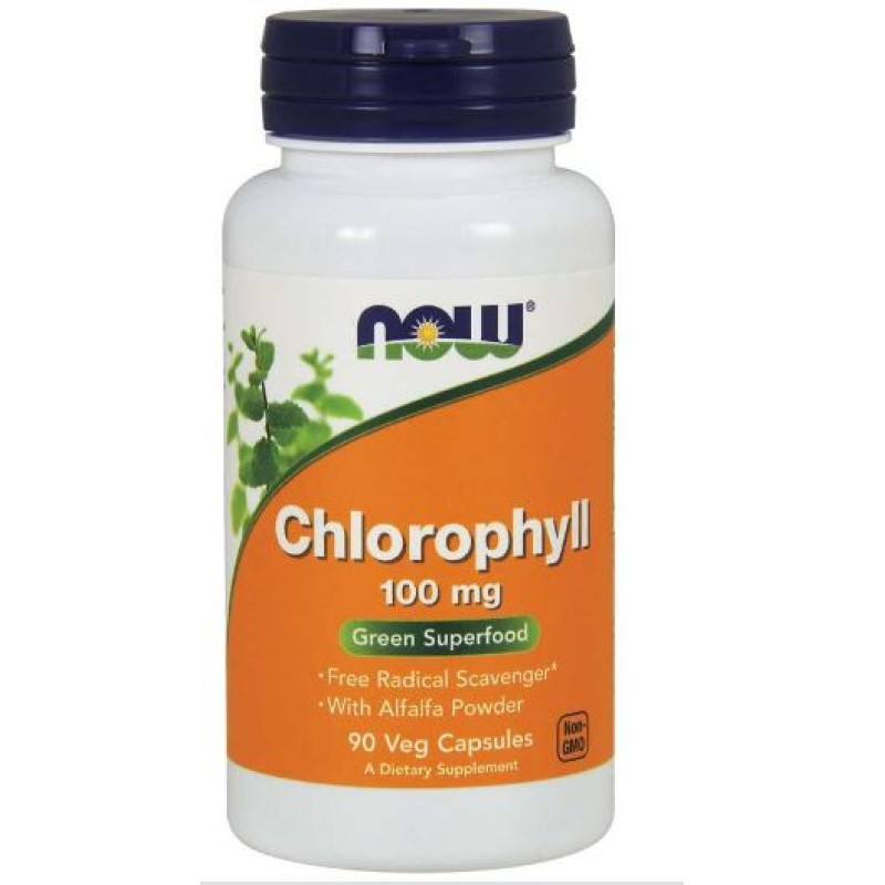 NOW CHLOROPHYLL 100MG CAPS 90CAPSULES