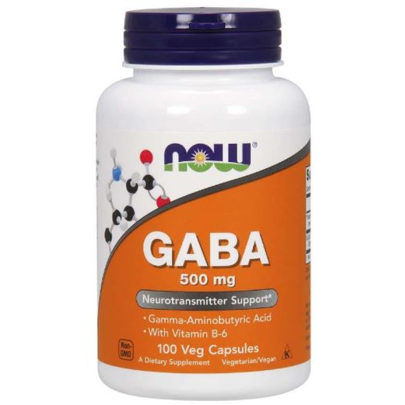 NOW GABA 500MG 100CAPSULES