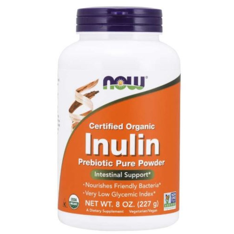 NOW INULIN  PURE POWDER ORGANIC 227GM