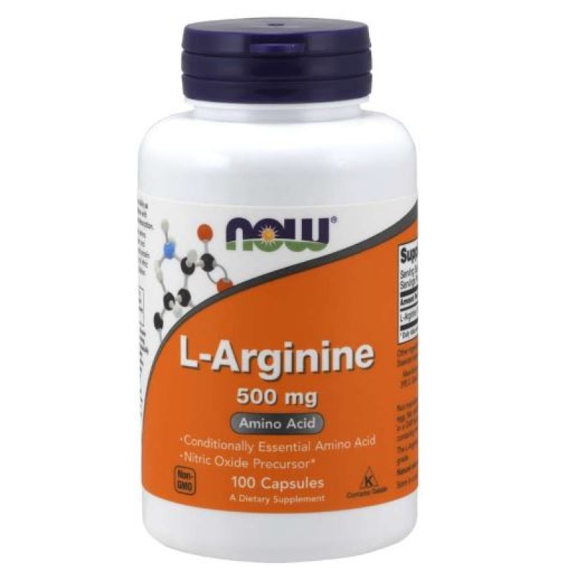 NOW L-ARGININE 500MG 100'S