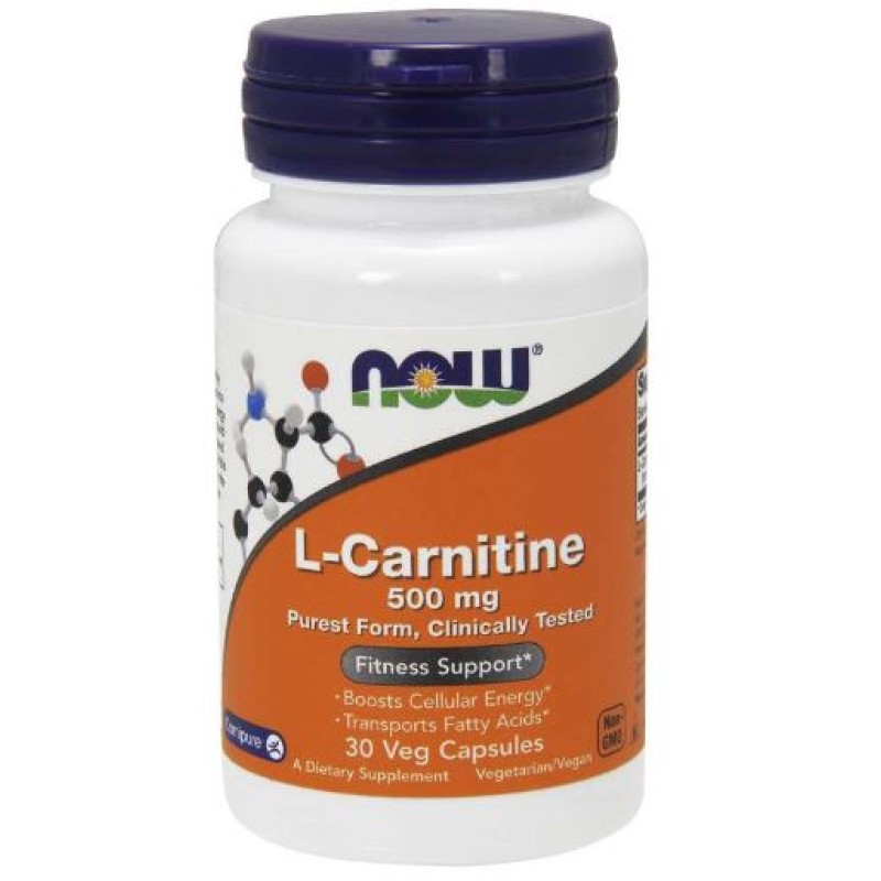 NOW L CARNITINE 500MG CAPS 60'S