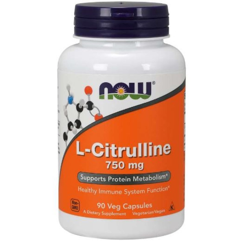 NOW L CITRULLINE 750MG VCAPS 90'S