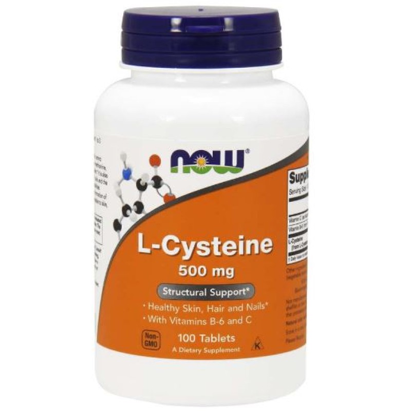 NOW CYSTEINE 500MG TABS 100'S