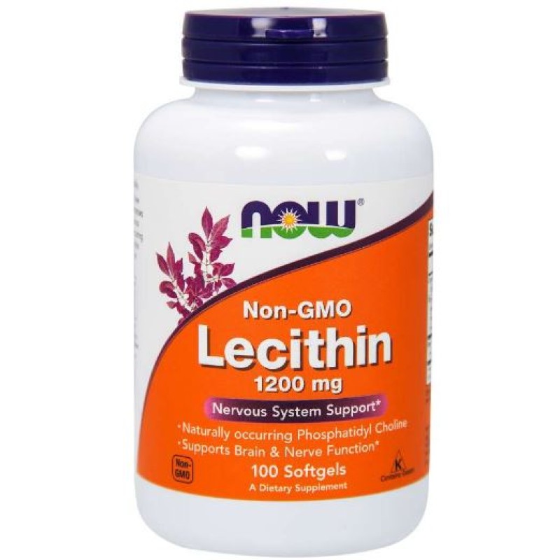 NOW LECITHIN CAPSULES 1200MG SOFTGELS 100S