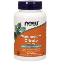 Now magnesium citrate 200mg tablets 100's