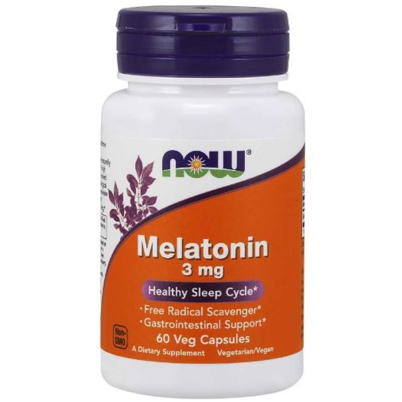 Now Melatonin 3mg capsules 60s