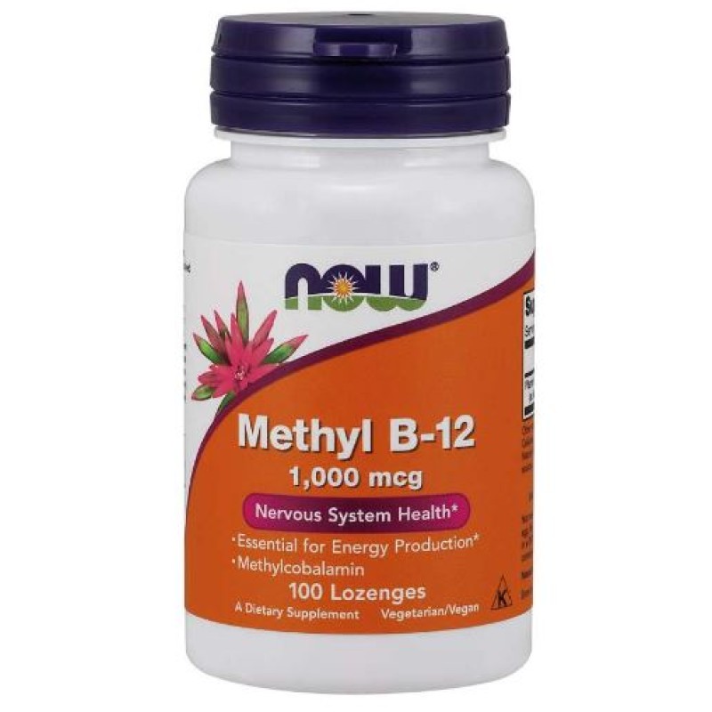 NOW METHYL B12 1000MCG LOZENGES 100'S