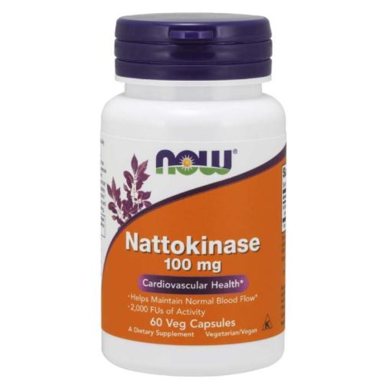 NOW NATTOKINASE 100MG VCAPS 60'S